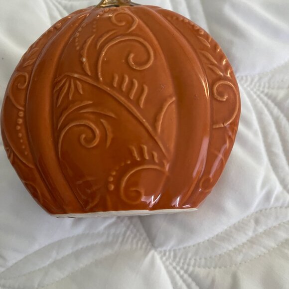 Pumpkin Napkin Holder Ceramic - Picture 4 of 5